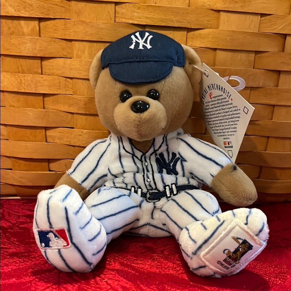 New York Yankees Plush Bear with Cap